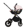 babylux rosso pink 2 in 1 stroller sport carseat installed