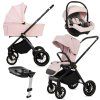 babylux rosso pink 2 in 1 stroller sport with isofix