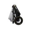 babylux rosso silver 2 in 1 stroller folded
