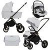 babylux rosso silver 3 in 1 stroller sport