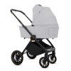 babylux rosso silver 2 in 1 stroller back view