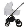 babylux rosso silver 2 in 1 stroller side view