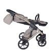 Reclined sport seat position on Junama Enzo Cappuccino stroller