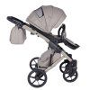 Junama Enzo Cappuccino stroller configured with sport seat view