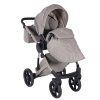 Carrycot with protective leg cover on Junama Enzo Cappuccino stroller