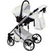 sojan xsara exclusive white silver carrycot 2 in 1 stroller sport carseat