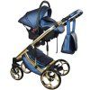 sojan xsara exclusive navy blue gold carrycot 2 in 1 stroller carseat