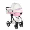 Junama Candy Pink stroller rear view highlighting the chassis structure