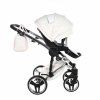 Swivel front wheels with locking system on Junama Candy Pink stroller
