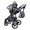 sojan mami exclusive grey 2 in 1 stroller carseat