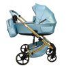sojan citax exclusive ice blue gold frame 2 in 1 stroller