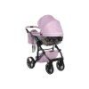 Rear frame and suspension detail of Junama Hand Craft Purple stroller