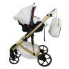 sojan citax exclusive white pink 2 in 1 stroller carseat