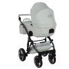 Rear full view of Junama Candy Premium Mint stroller highlighting frame structure