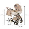 Junama Candy Premium Beige stroller dimension