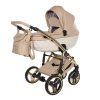 Gel wheels and suspension system on Junama Candy Premium Beige stroller