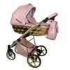 sojan zoya exclusive powder pink 2 in 1 stroller side view