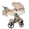 Carrycot detail with structured fabric on Junama Candy Premium Beige stroller