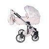 junama fleur pink 2 in 1 stroller side view