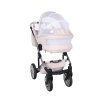 junama fleur pink 2 in 1 stroller back view detailed