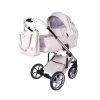 junama fleur pink 2 in 1 stroller front view