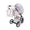 junama fleur pink 2 in 1 stroller front view mosquito