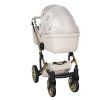 junama fleur beige 2 in 1 stroller back view