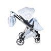 junama fleur blue 2 in 1 stroller sport side view