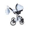 junama fleur blue 2 in 1 stroller carseat side view