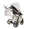 Lightweight aluminum chassis of Junama Candy Premium White stroller
