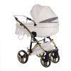 Junama Candy Premium White stroller rear view highlighting frame structure