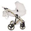 Junama Candy Premium White stroller side profile showcasing premium white finish