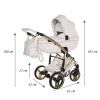 Junama Candy Premium White stroller dimension