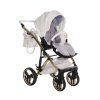 Adjustable footrest on Junama Candy Premium White stroller