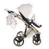 Gel wheels and suspension detail of Junama Candy Premium White stroller