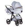 Junama Candy Premium Blue stroller rear view showing suspension system