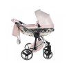 junama dolce mirror pink 2 in 1 stroller side view