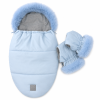 floo romantic pink baby footmuff with gloves set
