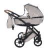 Junama Space Beige stroller rain cover protecting baby during rainy weather