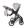 Junama Space Beige luxury baby stroller with installed car seat