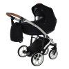 Junama Space Black luxury baby stroller main view with elegant black design