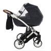 Junama Space Black stroller mosquito net protecting baby from insects