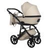 Junama Space Eco Beige luxury stroller rear view showing durable chassis