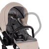 Junama Diamond Classic Beige luxury baby stroller lifestyle photo during everyday walk