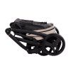 Junama Diamond Classic Beige stroller folded for easy transport and storage