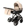 Junama Diamond Classic Beige premium stroller front view with elegant beige finish