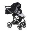 Junama Diamond S V3 Black Silver stroller chassis with lightweight aluminium frame