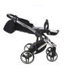 Junama Diamond S V3 Black Silver stroller configured as practical travel system