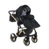 Junama Fluo Line V3 Black stroller legcover keeping baby warm in colder weather