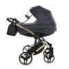 Junama Fluo Line V3 Black luxury baby stroller lifestyle photo during everyday walk